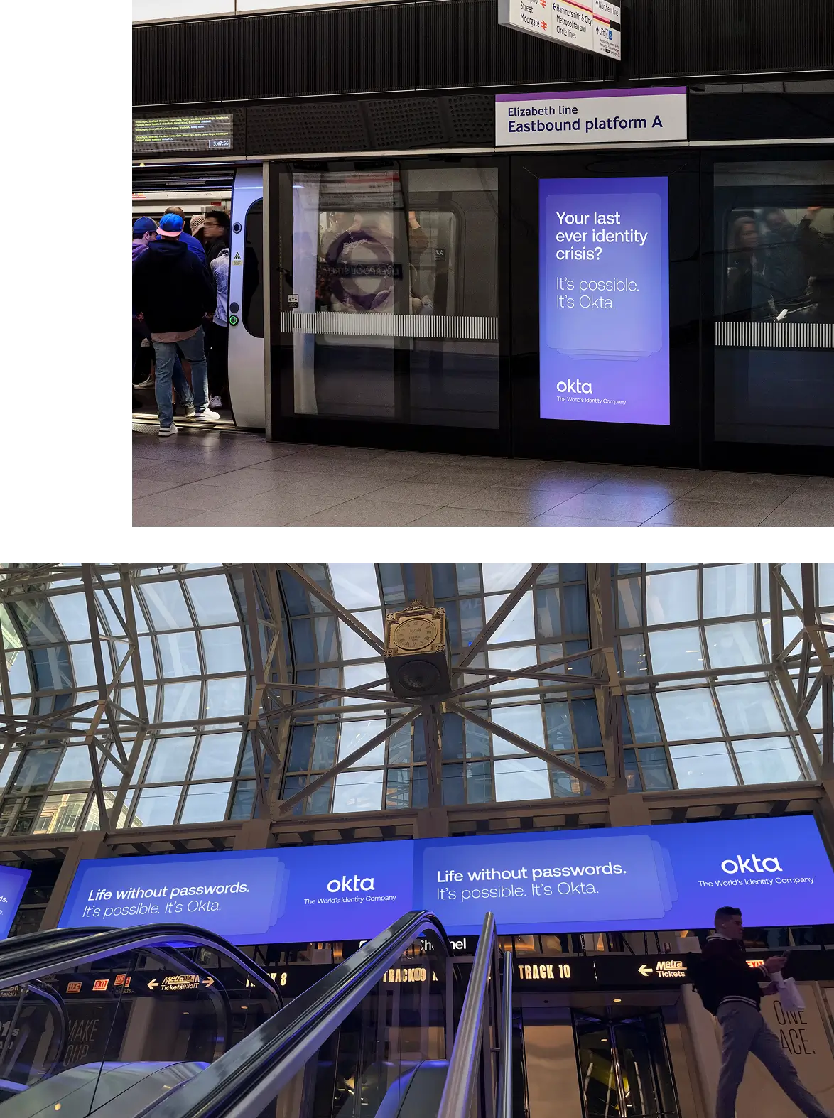 Okta brand campaign OOH